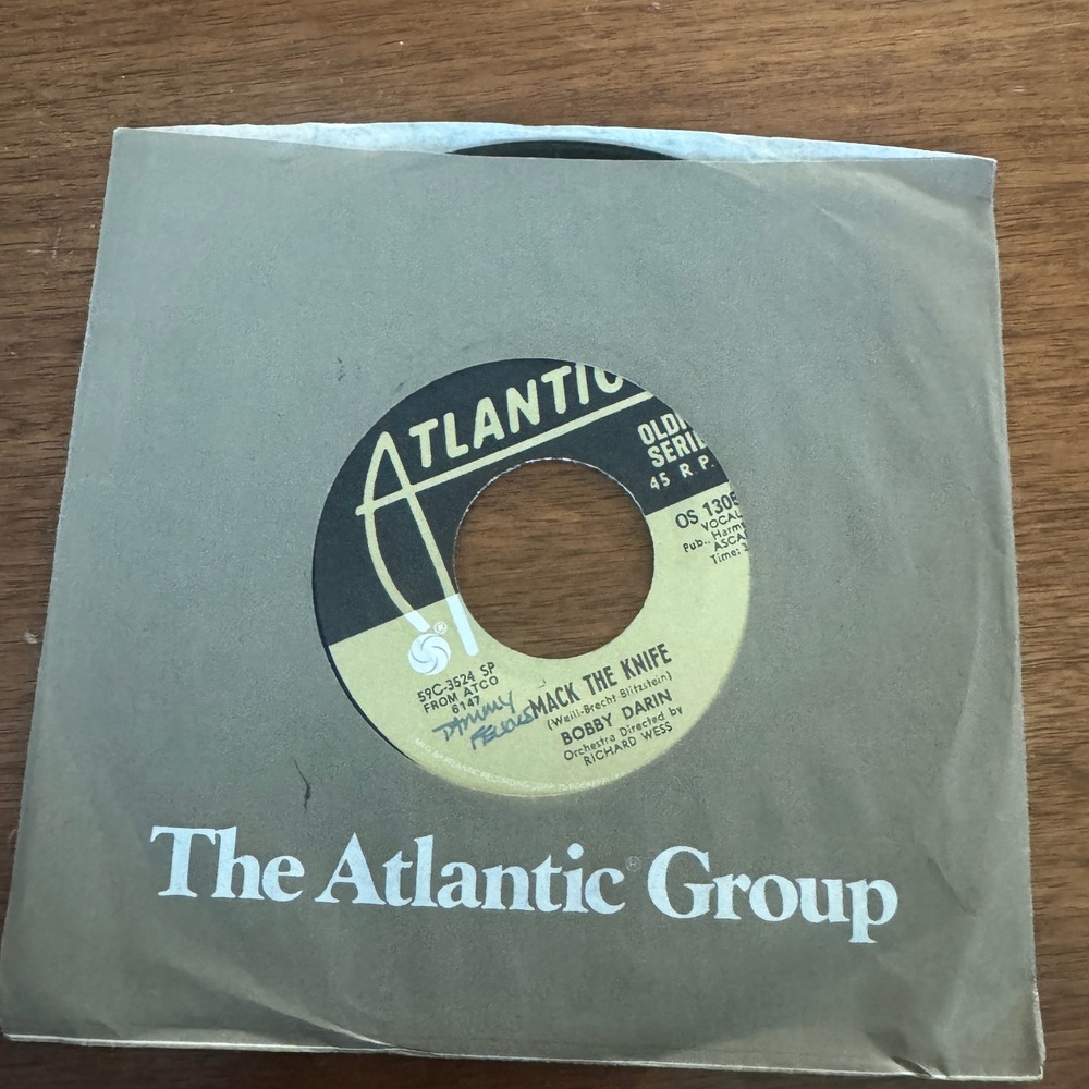 Bobby Darin Mack The Knife Beyond The Sea Atlantic Oldies Series 45 RPM OS 13056